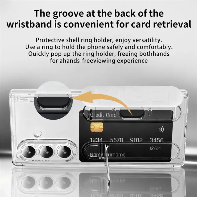 Coque Samsung Galaxy Z Fold 7 Support & Dragonne avec Porte-Carte