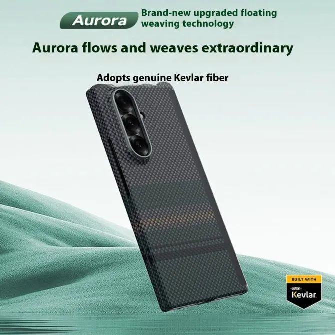 Coque Samsung Galaxy Z Fold 7 Kevlar Aramid Aurora Weave MagSafe