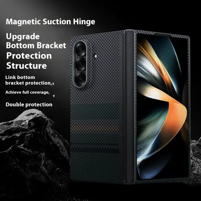 Coque Samsung Galaxy Z Fold 7 Kevlar Aramid Aurora Weave MagSafe