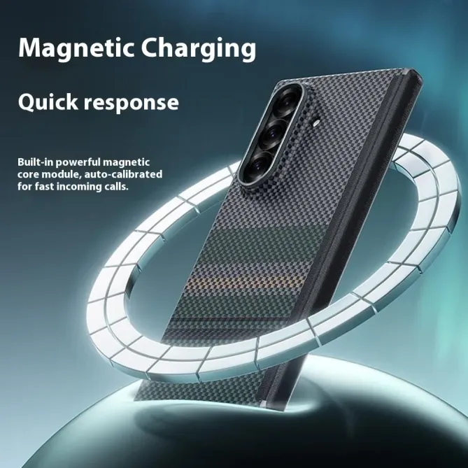 Coque Samsung Galaxy Z Fold 7 Kevlar Aramid Aurora Weave MagSafe