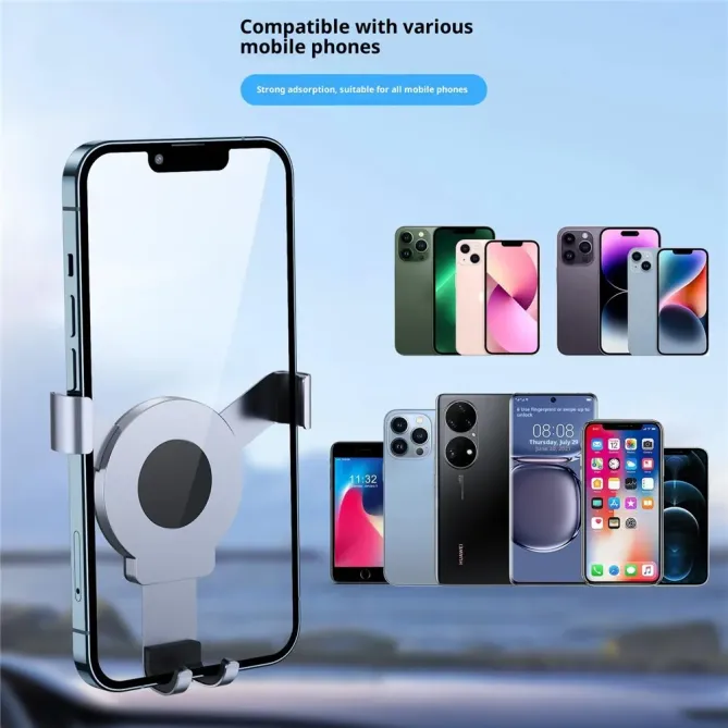 Support téléphone | Fixation Gravité & Magnétisme Aluminium