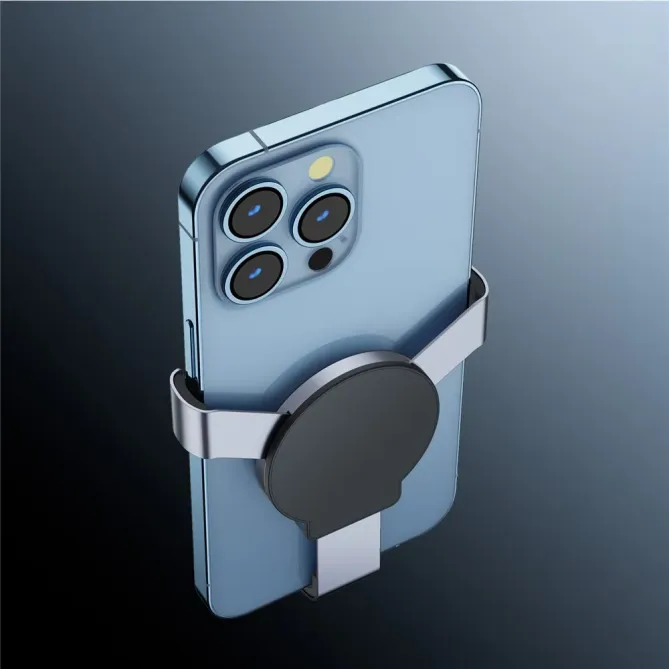 Support téléphone | Fixation Gravité & Magnétisme Aluminium