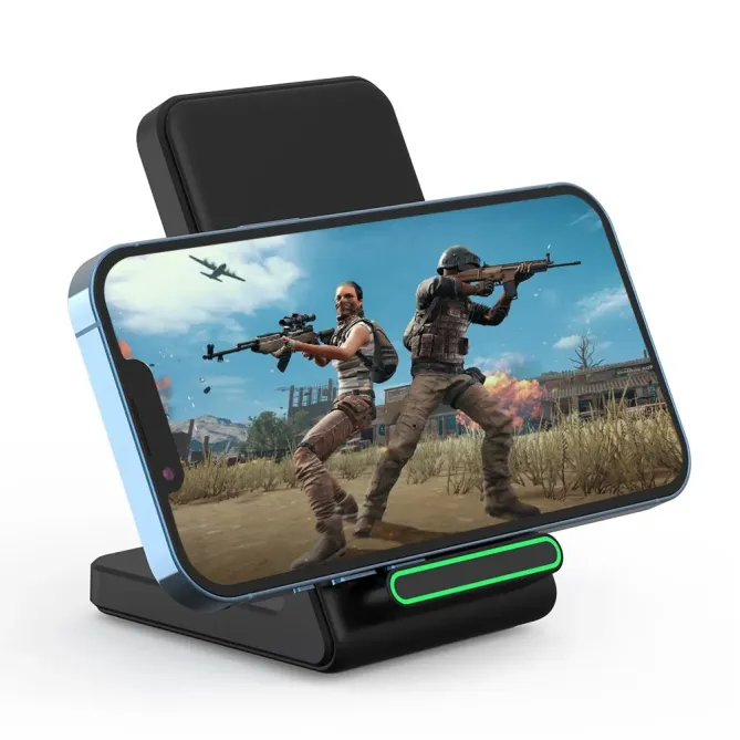 Socle Chargeur Sans Fil 15W - Support Mobile et Bureau