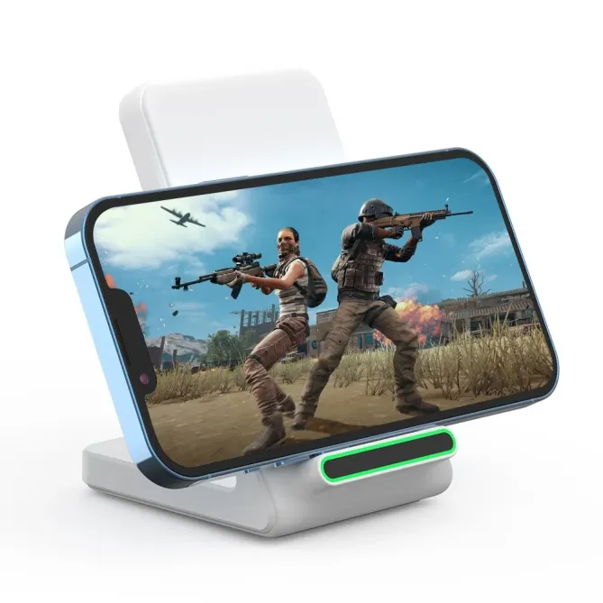 Socle Chargeur Sans Fil 15W - Support Mobile et Bureau