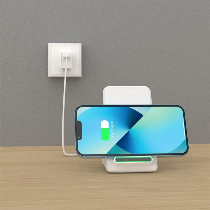 Socle Chargeur Sans Fil 15W - Support Mobile et Bureau