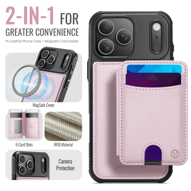 Coque iPhone 17 Pro Max J10 MagSafe Portefeuille Amovible