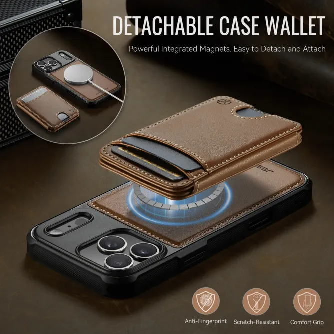 Coque iPhone 17 Pro Max J10 MagSafe Portefeuille Amovible