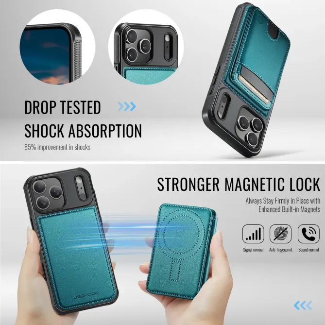 Coque iPhone 17 Pro Max J10 MagSafe Portefeuille Amovible