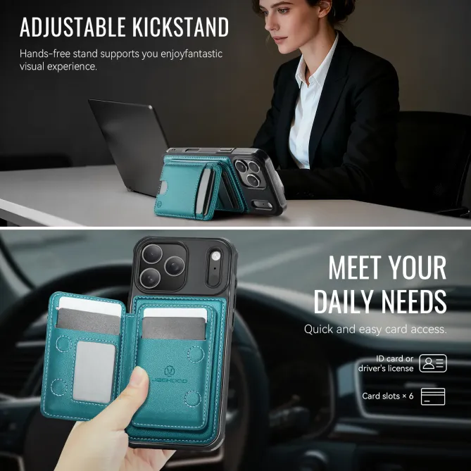 Coque iPhone 17 Pro Max J10 MagSafe Portefeuille Amovible