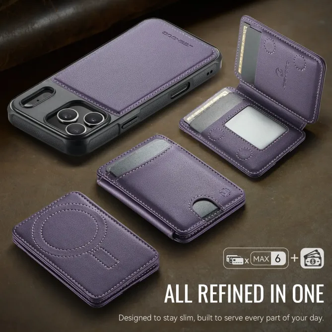 Coque iPhone 17 Pro Max J10 MagSafe Portefeuille Amovible