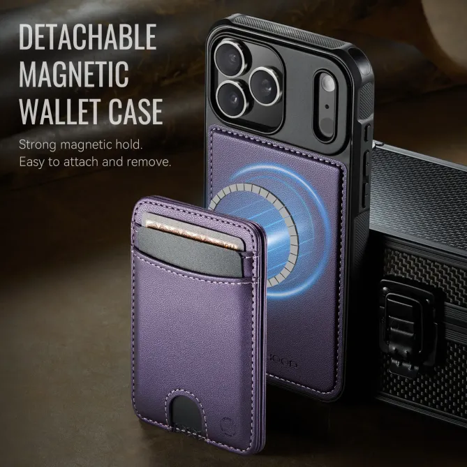 Coque iPhone 17 Pro Max J10 MagSafe Portefeuille Amovible