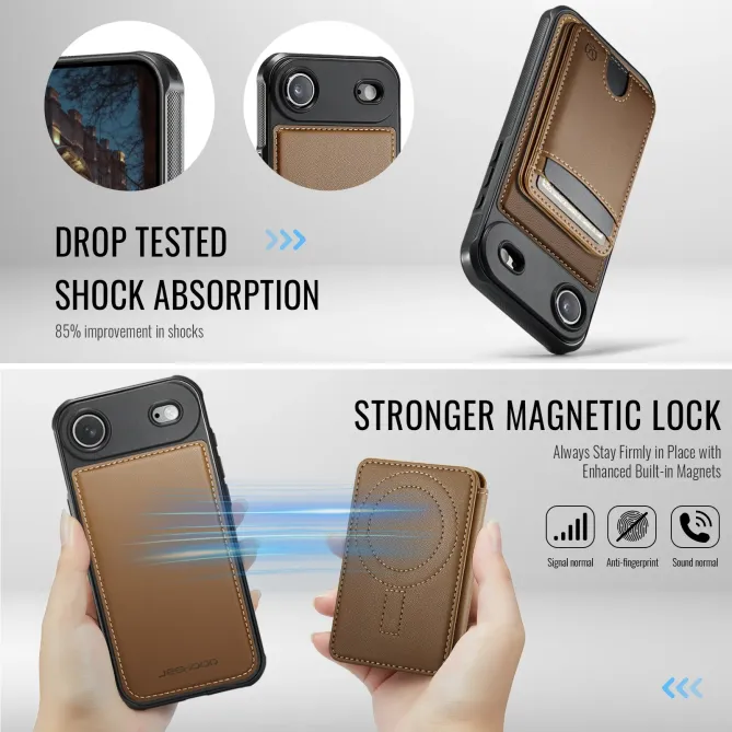 Coque iPhone Air J10 MagSafe Portefeuille Amovible