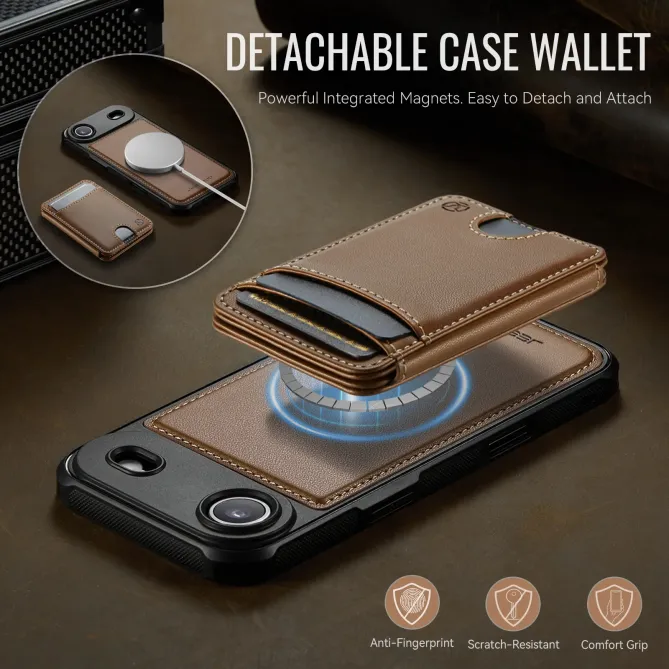 Coque iPhone Air J10 MagSafe Portefeuille Amovible