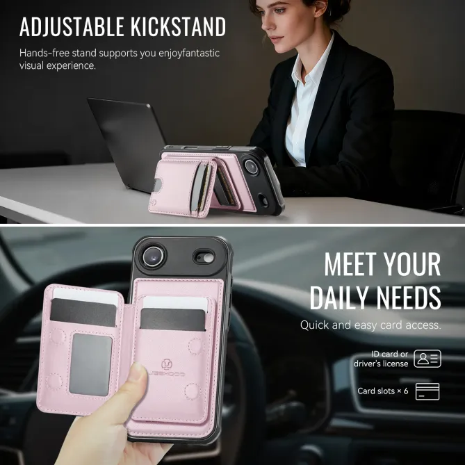 Coque iPhone Air J10 MagSafe Portefeuille Amovible