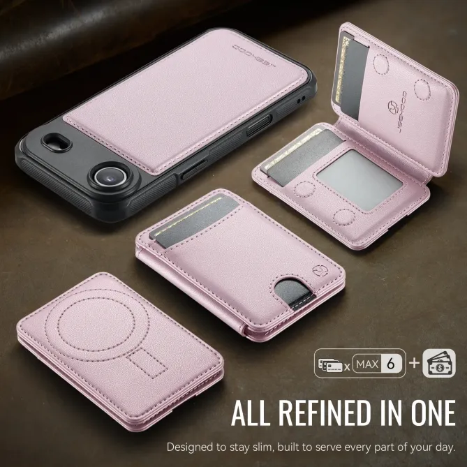 Coque iPhone Air J10 MagSafe Portefeuille Amovible