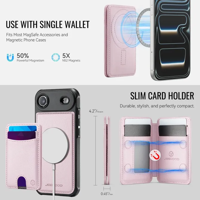 Coque iPhone Air J10 MagSafe Portefeuille Amovible