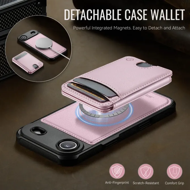 Coque iPhone Air J10 MagSafe Portefeuille Amovible