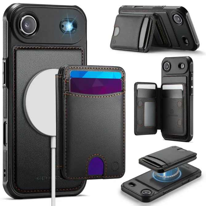 Coque iPhone Air J10 MagSafe Portefeuille Amovible