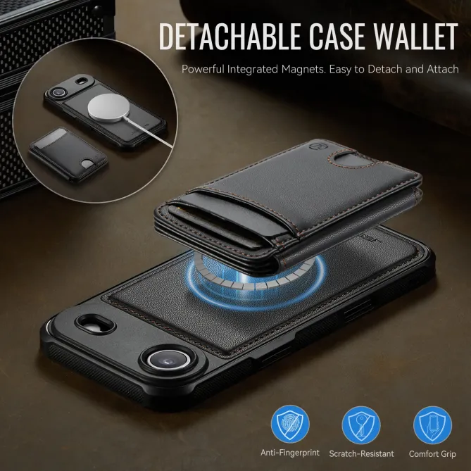Coque iPhone Air J10 MagSafe Portefeuille Amovible