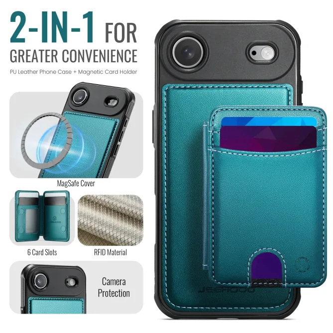 Coque iPhone Air J10 MagSafe Portefeuille Amovible
