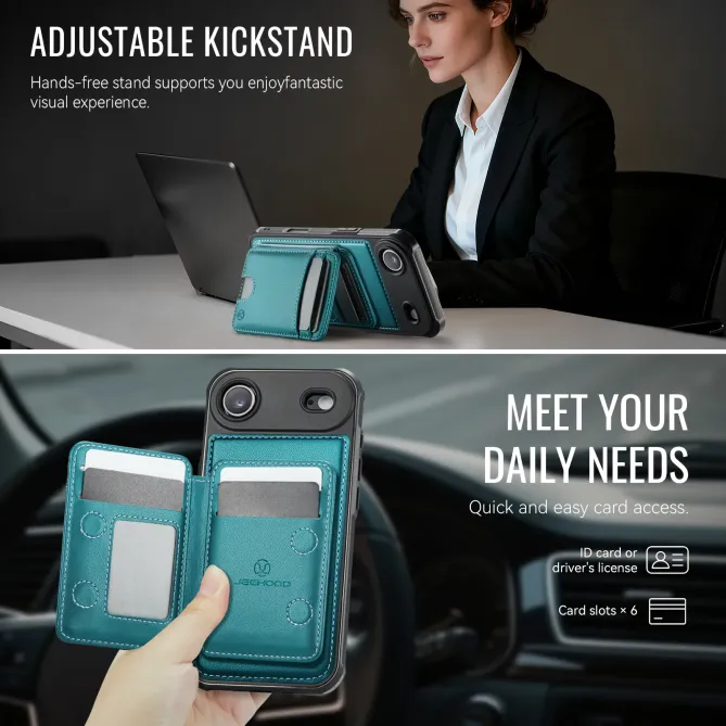 Coque iPhone Air J10 MagSafe Portefeuille Amovible