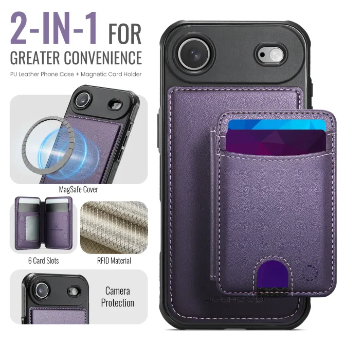 Coque iPhone Air J10 MagSafe Portefeuille Amovible