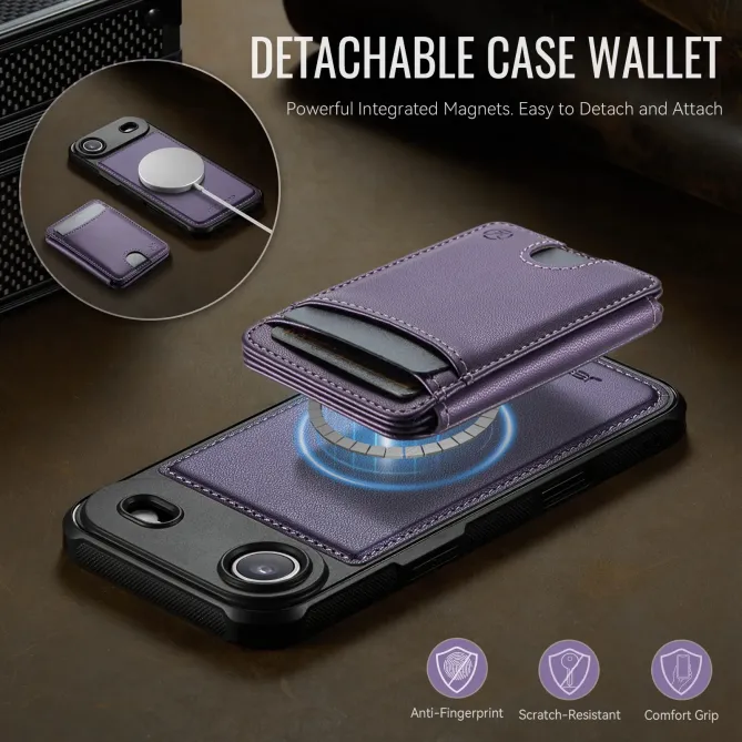 Coque iPhone Air J10 MagSafe Portefeuille Amovible