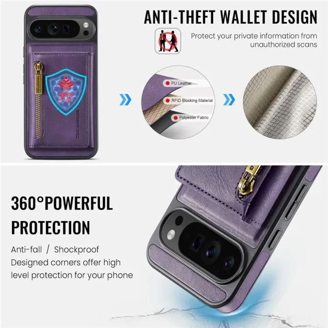 Coque Google Pixel 10 Pro XL Portefeuille Amovible | M5 Series