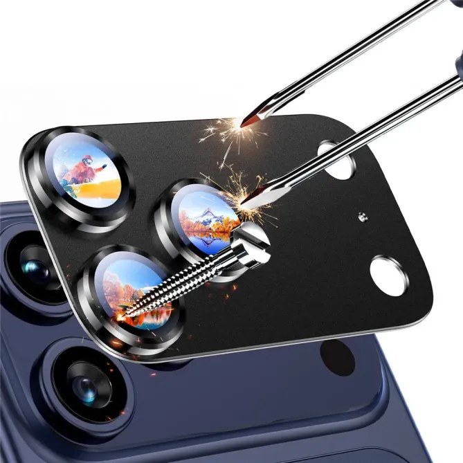 Protection Objectif iPhone 17 Pro | Verre Trempé et Cadre Titane Mat