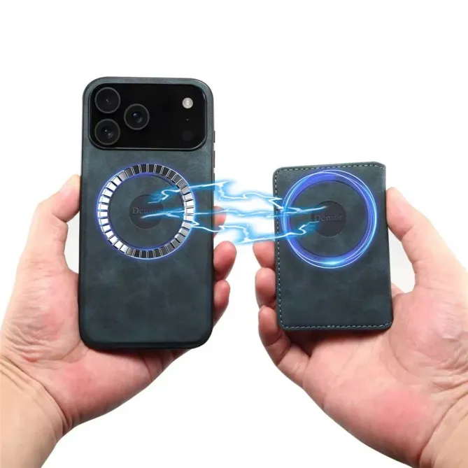 Coque iPhone 17 Pro Rétro avec Porte-Cartes | D13