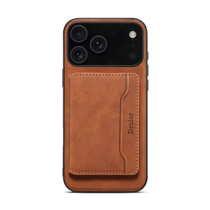 Coque iPhone 17 Pro Rétro avec Porte-Cartes | D13