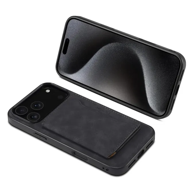 Coque iPhone 17 Pro Rétro avec Porte-Cartes | D13