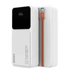 Power Bank LED 20000mAh Intégrée Type-C + iP