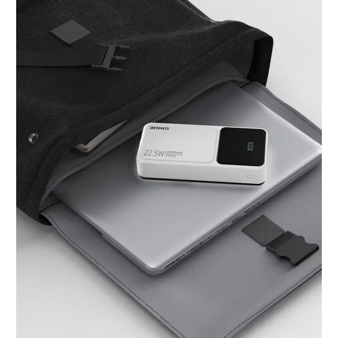 Power Bank LED 20000mAh Intégrée Type-C + iP