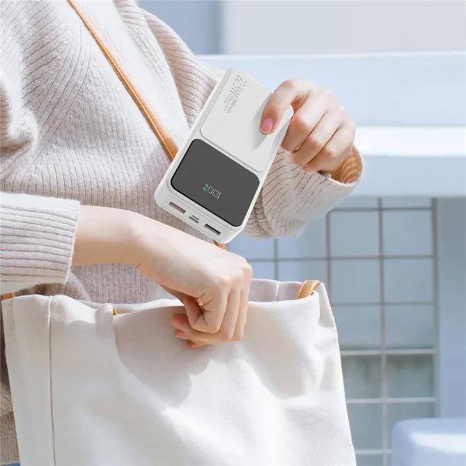 Power Bank LED 20000mAh Intégrée Type-C + iP