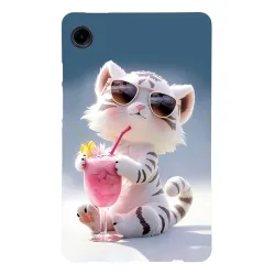 Coque Samsung Galaxy Tab A11 / A9 Chat Cocktail Été