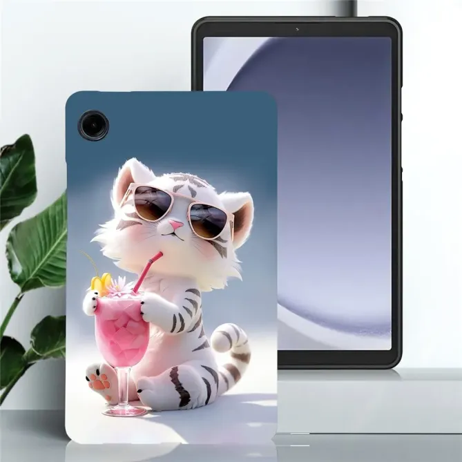 Coque Samsung Galaxy Tab A11 / A9 Chat Cocktail Été