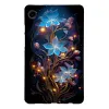 Coque Samsung Galaxy Tab A11 / A9 Fleur Bleue Nocturne