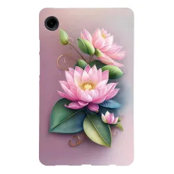 Coque Samsung Galaxy Tab A11 / A9 Lotus Rose