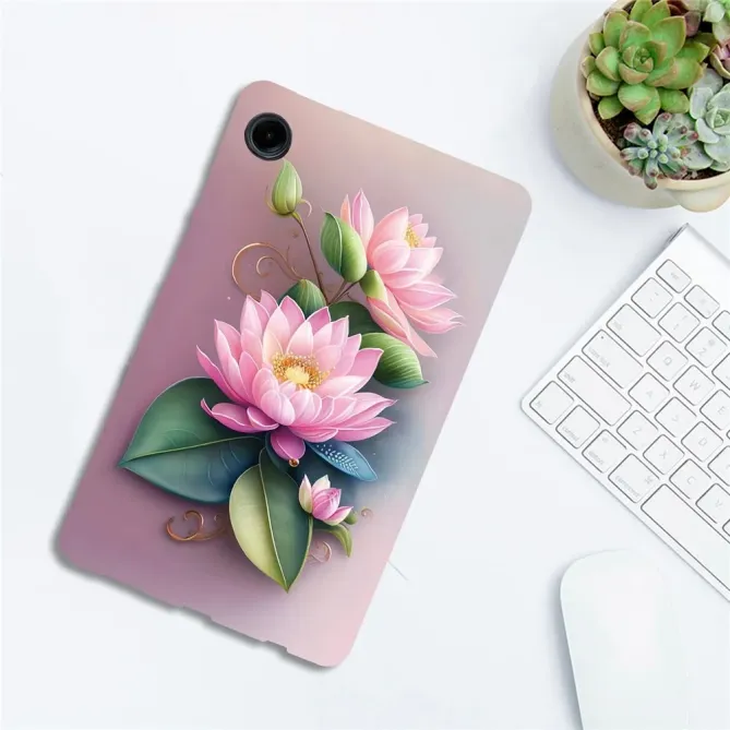 Coque Samsung Galaxy Tab A11 / A9 Lotus Rose