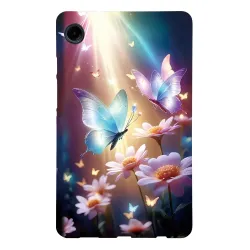 Coque Samsung Galaxy Tab A11 / A9 Papillon Florale