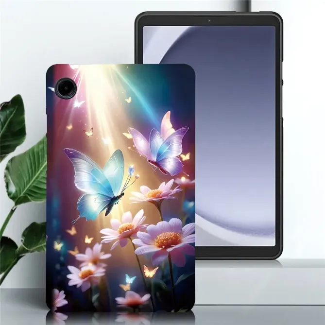 Coque Samsung Galaxy Tab A11 / A9 Papillon Florale