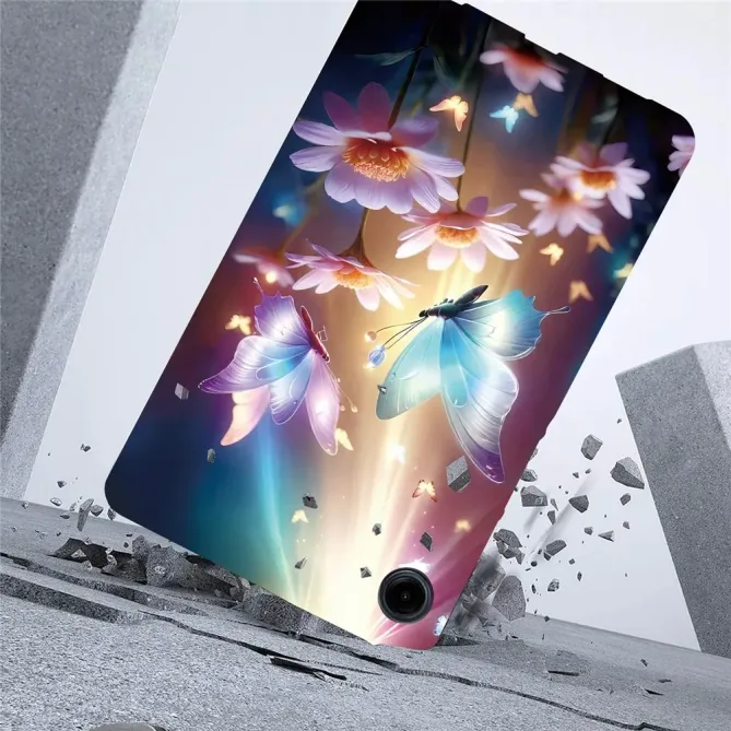 Coque Samsung Galaxy Tab A11 / A9 Papillon Florale
