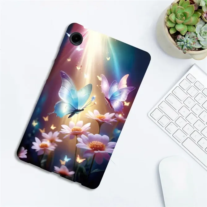 Coque Samsung Galaxy Tab A11 / A9 Papillon Florale