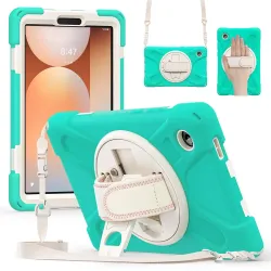 Coque Samsung Galaxy Tab A11 Support 360 degrés Bandoulière Renforcée