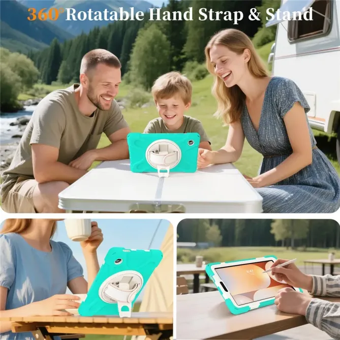 Coque Samsung Galaxy Tab A11 Support 360 degrés Bandoulière Renforcée