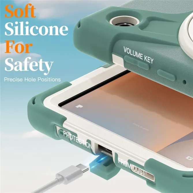 Coque Samsung Galaxy Tab A11 Support 360 degrés Bandoulière Renforcée