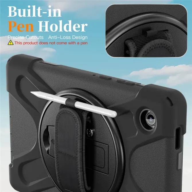 Coque Samsung Galaxy Tab A11 Support 360 degrés Bandoulière Renforcée