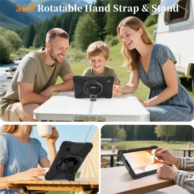 Coque Samsung Galaxy Tab A11 Support 360 degrés Bandoulière Renforcée