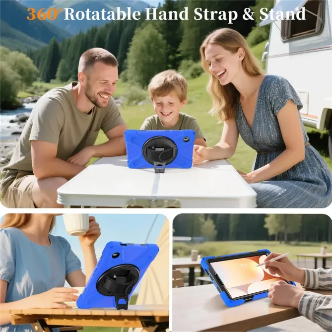 Coque Samsung Galaxy Tab A11 Support 360 degrés Bandoulière Renforcée
